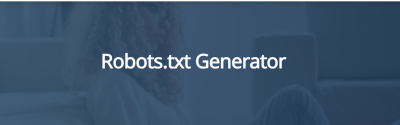 custom robots.txt generator for blogger