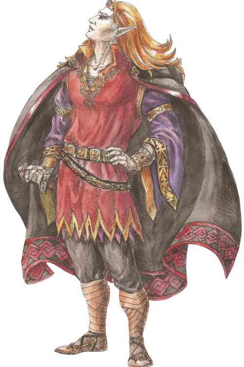 Regal Figure in Elaborate Medieval Attire with Dagger Photoroom