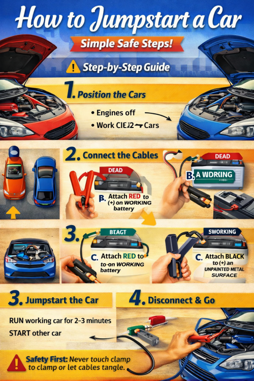 How to jumpstart a car safely