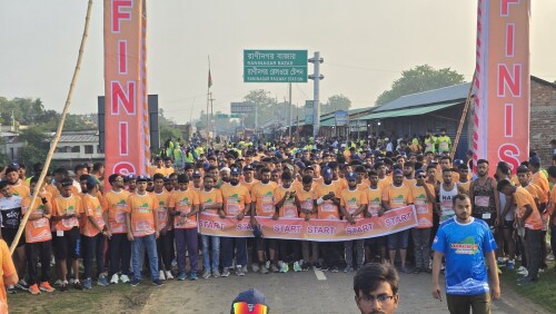 নওগাঁয় রানিং উৎসব অনুষ্ঠিত