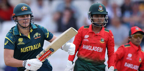 বিশ্বকাপে অস্ট্রেলিয়ার বিপক্ষে বাংলাদেশের সংগ্রহ ৮ উইকেটে ৭৭ রান