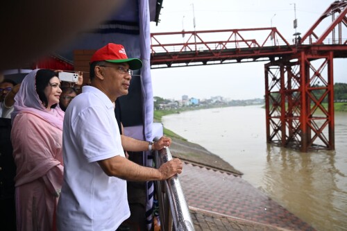 সিলেটে সৌন্দর্যবর্ধন ও বন্যা প্রতিরোধী অবকাঠামো নির্মাণ প্রকল্প উদ্বোধন করেন প্রধানমন্ত্রী