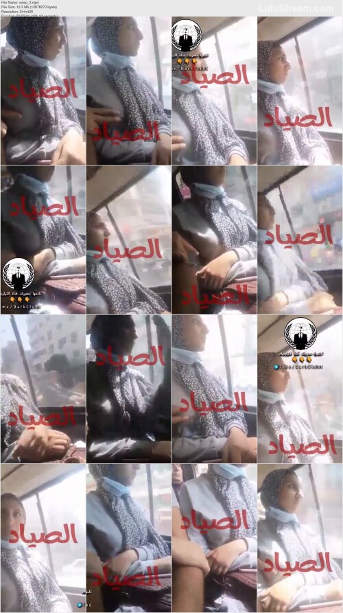 تحرش بنوتة مصرية في الميكروباص سرحانة والواد شغال يقفش في بزازها