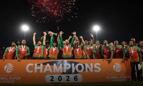 ৮৫ রানের পুঁজি নিয়ে ফাইনাল জয়ের রেকর্ড গড়ল গায়ানা