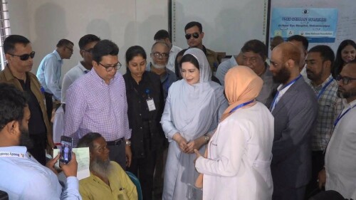 ছানি শনাক্তকরণ ও অপারেশন কর্মসূচি উদ্বোধন করেন ডাঃ জুবাইদা রহমান